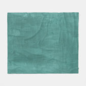 Blauwgroen groene Waterverf Retro Fleece Deken (Voorkant (Horizontaal))