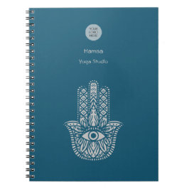 Blauwgroen Groene Yoga Studio Hamsa  Notitieboek