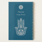 Blauwgroen Groene Yoga Studio Hamsa  Planner (Achterkant)