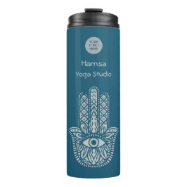 Blauwgroen Groene Yoga Studio Hamsa  Thermosbeker