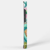 Blauwgroen groene zeester schelpen samsung galaxy hoesje (Rechterkant)