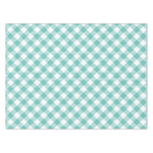 Blauwgroen grootschalig gingham tafelkleed (Voorkant (Horizontaal))