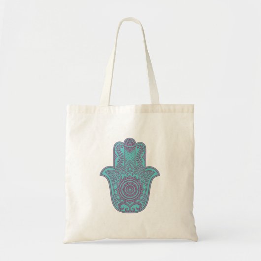 Blauwgroen Hamsa Tas (Voorkant)