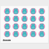 Blauwgroen hamster Sticker (Vel)