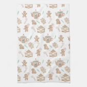 Blauwgroen handdoek voor kerstbrood (Verticaal)