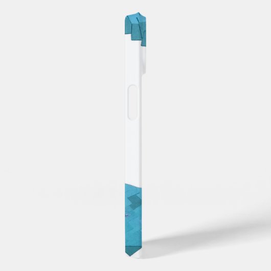 Blauwgroen hart draak wit Case-Mate iPhone case (Achterkant / Rechts)