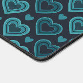 Blauwgroen harten bureaumat (Hoek)