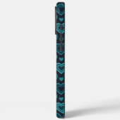 Blauwgroen harten Case-Mate iPhone case (Achterkant / Links)