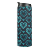 Blauwgroen harten thermosbeker (Geroteerd rechts)