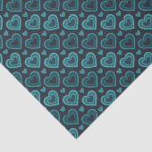 Blauwgroen harten tissuepapier (Detail)