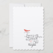  Blauwgroen hartkunst en koraaluitnodiging Kaart (Achterkant)