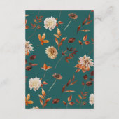 Blauwgroen Herfst - Gegevens Informatiekaartje (Achterkant)