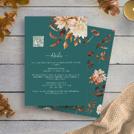 Blauwgroen Herfst - Gegevens Informatiekaartje