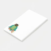 Blauwgroen herfst groot post-it® notes (Schuin)