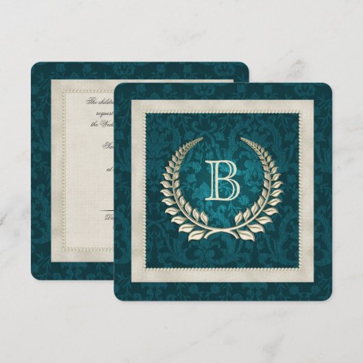 Blauwgroen hernieuwing van de huwelijksvogel kaart (Voorkant / Achterkant)