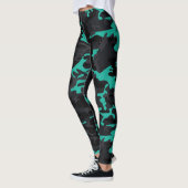 Blauwgroen Highlights Camo Leggings (Links)