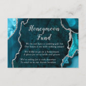 Blauwgroen Honeymoon Blue en Silver Agate Fund Informatiekaartje (Voorkant)