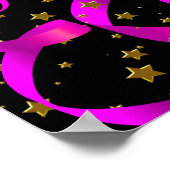 BLAUWGROEN "HOT PINK Banner MASQUERADE Birthday" Poster (Hoek)