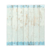 Blauwgroen hout na de scheur notitieblok (Voorkant)