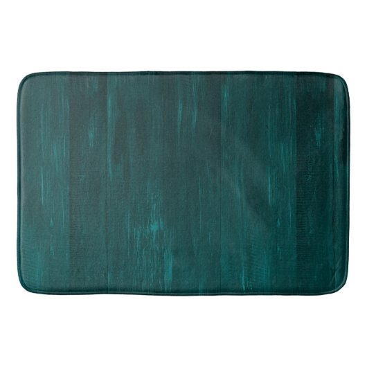 Blauwgroen houtextuurstrepen badmat (Voorkant)