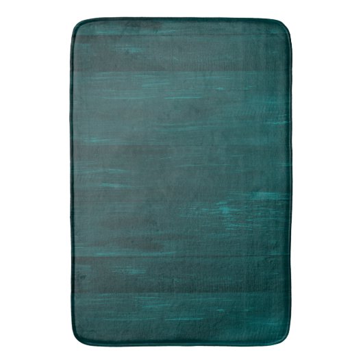 Blauwgroen houtextuurstrepen badmat (Voorkant Verticaal)
