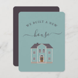 Blauwgroen huis Wij hebben een nieuwe aankondiging