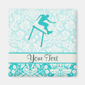 Blauwgroen Hurdler Magneet (Voorkant)