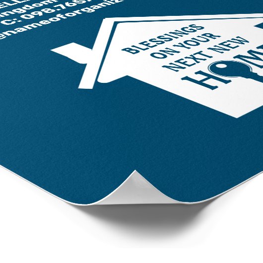 Blauwgroen I VERKOPER REAL DE VERLIES VAN DE VERPL Poster (Hoek)