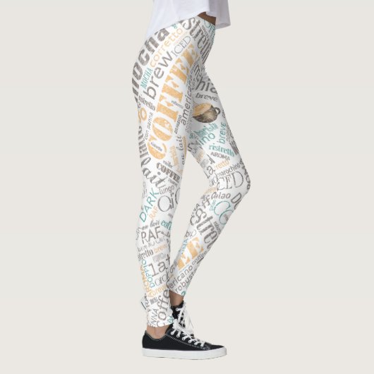 Blauwgroen ID283 van Word Coffee Cloud Leggings (Rechts)