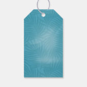 Blauwgroen ID577-Bedankt van het Tropisch huwelijk Cadeaulabel (Achterkant)