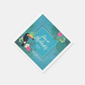 Blauwgroen ID577-Bedankt van het Tropisch huwelijk Servet (Hoek)