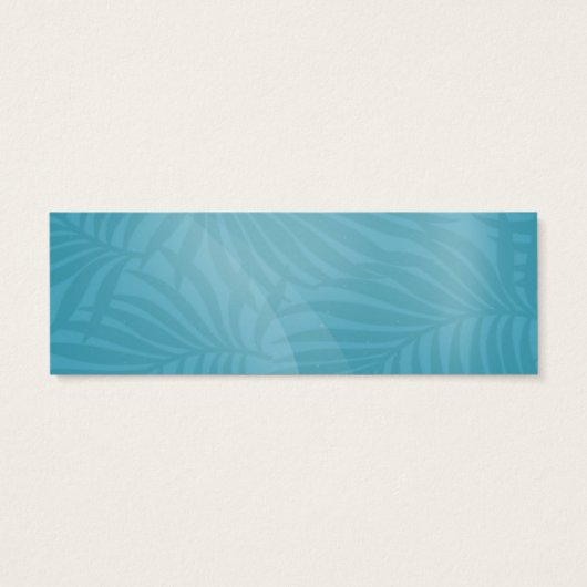 Blauwgroen ID577-code waterverf tropische website  Mini Visitekaartjes (Achterkant)