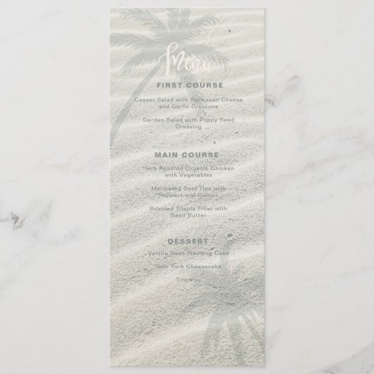 Blauwgroen ID581 van het Tropische Isle Sunrise We Menu (Voorkant)