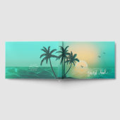 Blauwgroen ID581 van Tropical Isle Sunrise Wedding Gastenboek (Volledig)