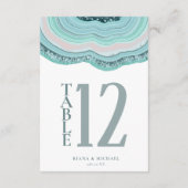 Blauwgroen ID647 van het Glitter-tabelnummer van A Kaart (Achterkant)