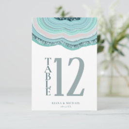 Blauwgroen ID647 van het Glitter-tabelnummer van A Kaart