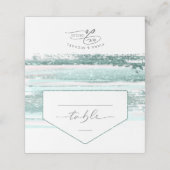 Blauwgroen ID886 voor abstracte verflijnen Plaatskaartje (Buitenkant ongevouwen)