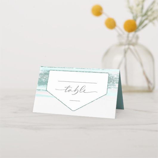 Blauwgroen ID886 voor abstracte verflijnen Plaatskaartje (Voorkant)