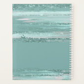 Blauwgroen ID886 voor abstracte verflijnen Planner (Achterkant)