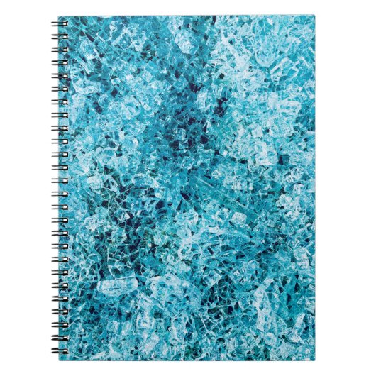 Blauwgroen illustratie notitieboek (Voorkant)