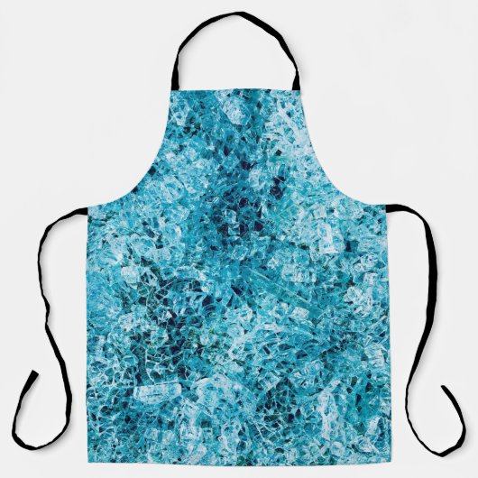 Blauwgroen illustratie schort (Voorkant)