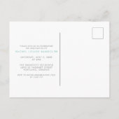 Blauwgroen in het Briefkaart van het Afstuderen va (Achterkant)