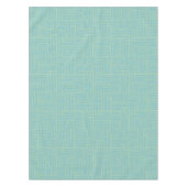 Blauwgroen inkt roller strepen tafelkleed (Voorkant)