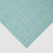 Blauwgroen inkt roller strepen tissue papier (Detail)