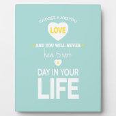 Blauwgroen Inspirerend overzicht taak kiezen Fotoplaat (Voorkant)