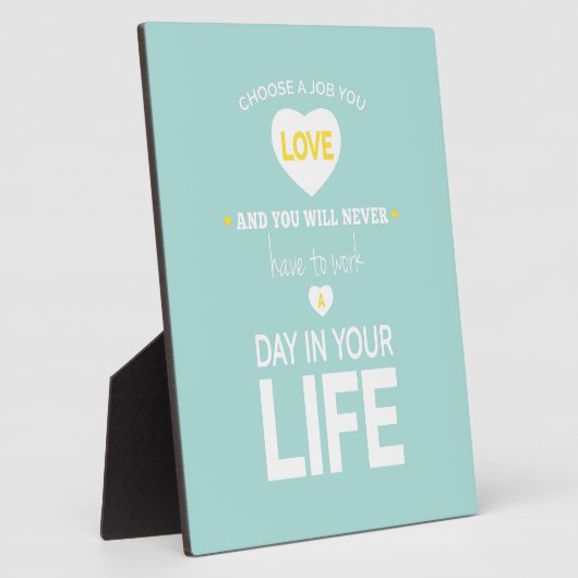 Blauwgroen Inspirerend overzicht taak kiezen Fotoplaat (Zijkant)