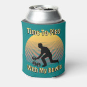 Blauwgroen introductieBowls afspeeltijd, Koelbox Blikjeskoeler (Blikje Achterkant)