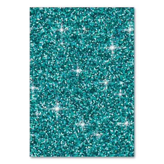 Blauwgroen ironische glitter kaart (Voorkant)