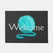 Blauwgroen jaar - Welkom! Deurmat (Voorkant)