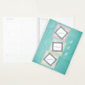 Blauwgroen jaarplanning Planner (Display)